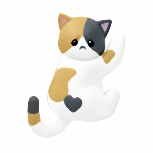 Cute Hanging Cat Figurine – Black Cat, Miniature Animal Figure for Home & Wall Decor, Kawaii Gift for Cat Lovers, Funny Home Office Decor