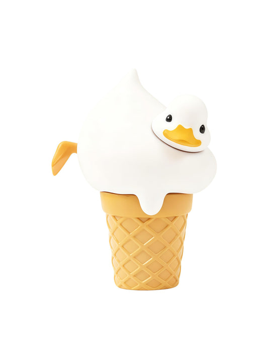 Cream Soda Duck Figurine – 2 inch Mini Collectible Dessert Animal, Cute Drink Decor for Desk, Shelf, Office, Kawaii Gift for Duck & Sweet Lovers
