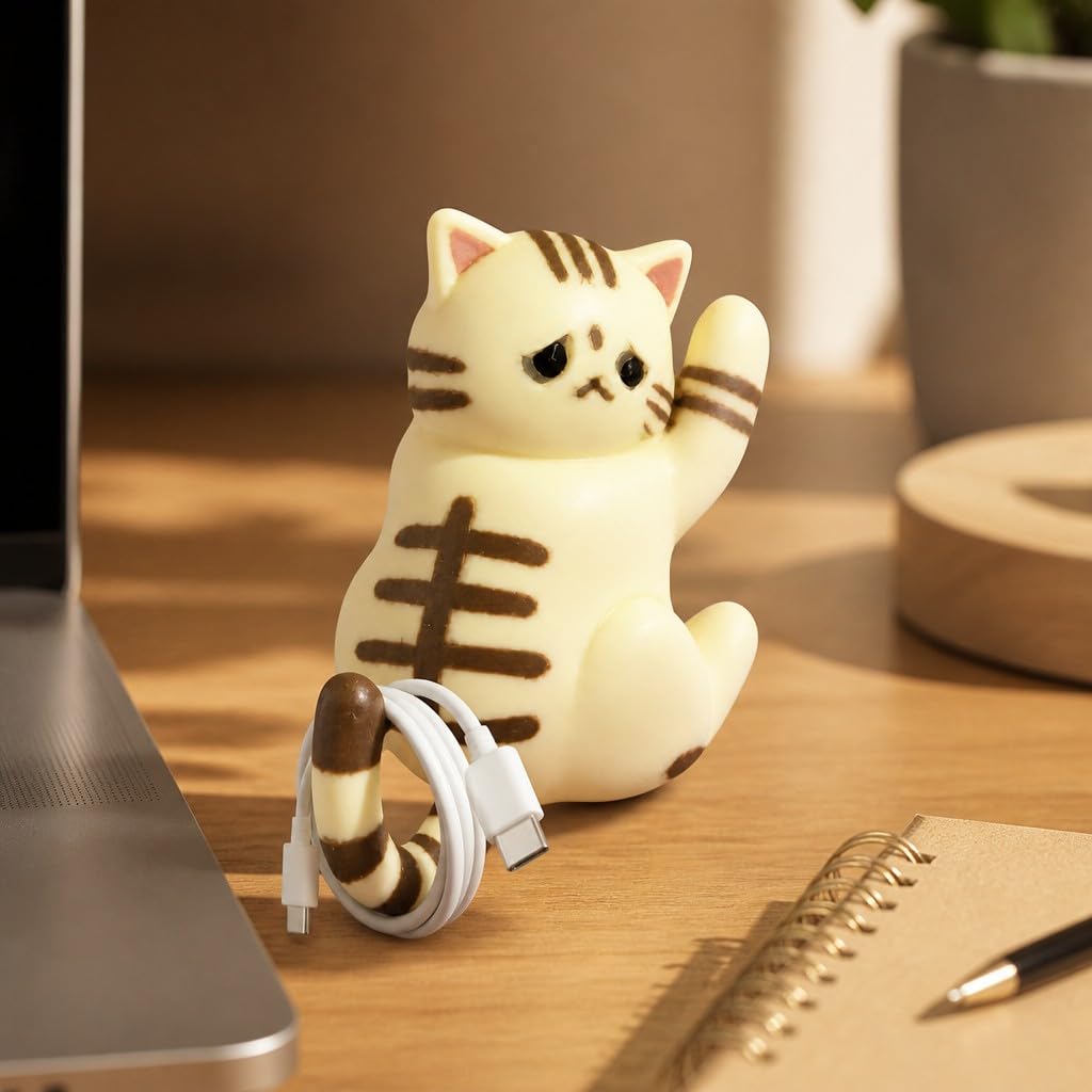 Cute Hanging Cat Figurine – Black Cat, Miniature Animal Figure for Home & Wall Decor, Kawaii Gift for Cat Lovers, Funny Home Office Decor