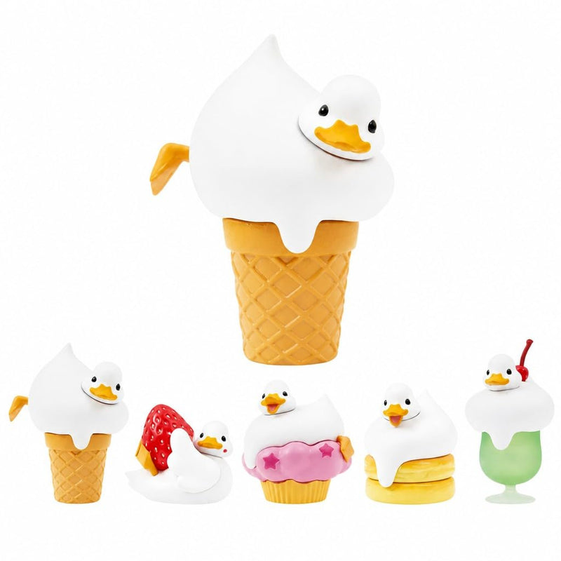 Cream Soda Duck Figurine – 2 inch Mini Collectible Dessert Animal, Cute Drink Decor for Desk, Shelf, Office, Kawaii Gift for Duck & Sweet Lovers