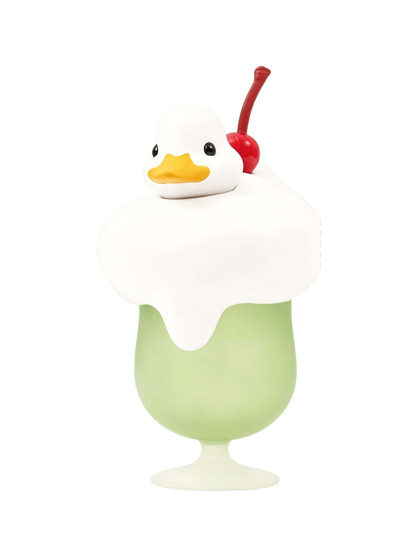 Cream Soda Duck Figurine – 2 inch Mini Collectible Dessert Animal, Cute Drink Decor for Desk, Shelf, Office, Kawaii Gift for Duck & Sweet Lovers
